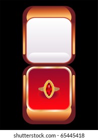 abstract jewel ring vector illustration