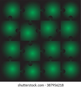 Abstract jigsaw puzzle background. Pieces are easy to separate (every piece is a single shape), Vector illustration