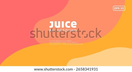Abstract Juice Background Design Orange, Peach, Yellow Hues