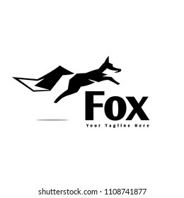 abstract Jump fox logo