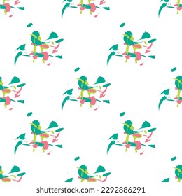 Color de la jungla abstracta como patrón sin soldadura. Suit para textiles, ilustración, impresión de tela, papel pintado.