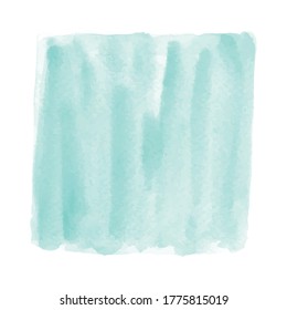Abstract Jungle Green Watercolor Background For Design.