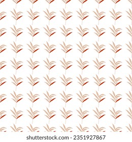 Abstract jungle palm leaf seamless pattern. Stylized tropical palm leaves wallpaper. Design for printing, textile, fabric, fashion, interior, wrapping paper. Vector illustration