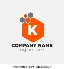 Resumen de la letra K diseño del logotipo inicial moderno