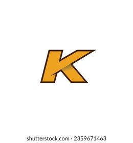 Resumen logotipo K, signo K limpio símbolo minimalista creativo moderno K para empresas marca vectores de icono K