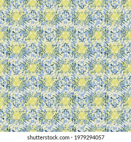 Abstract kaleidoscope background. Beautiful multicolor kaleidoscope texture.Abstract seamless yellow green bright flower creative kaleidoscopic background texture
