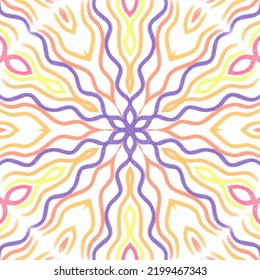 Abstract kaleidoscope background. Beautiful kaleidoscope seamless pattern. Multicolor mosaic texture. Seamless kaleidoscope texture. Unique kaleidoscope design
