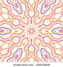 Abstract kaleidoscope background. Beautiful kaleidoscope seamless pattern. Multicolor mosaic texture. Seamless kaleidoscope texture. Unique kaleidoscope design
