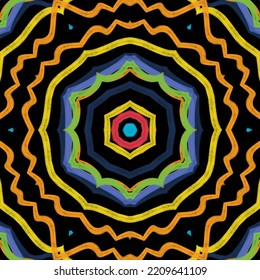 Abstract kaleidoscope background. Beautiful kaleidoscope seamless pattern. Multicolor mosaic texture. Seamless kaleidoscope texture. Unique kaleidoscope design
