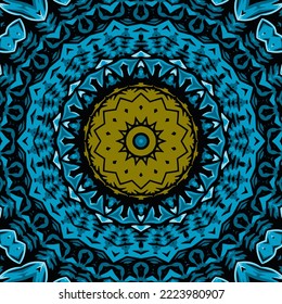 Abstract kaleidoscope background. Beautiful kaleidoscope seamless pattern. Colorful mosaic texture
