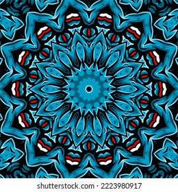 Abstract kaleidoscope background. Beautiful kaleidoscope seamless pattern. Colorful mosaic texture