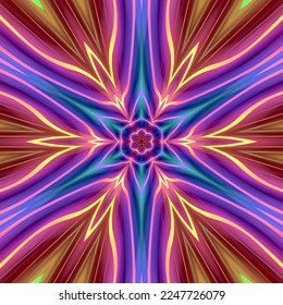 Abstract kaleidoscope background. Beautiful kaleidoscope seamless pattern. Multicolor mosaic texture. Seamless kaleidoscope texture. Unique kaleidoscope design
