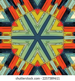 Abstract kaleidoscope background. Beautiful kaleidoscope seamless pattern. Multicolor mosaic texture. Seamless kaleidoscope texture. Unique kaleidoscope design
