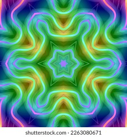 Abstract kaleidoscope background. Beautiful kaleidoscope seamless pattern. Multicolor mosaic texture. Seamless kaleidoscope texture. Unique kaleidoscope design
