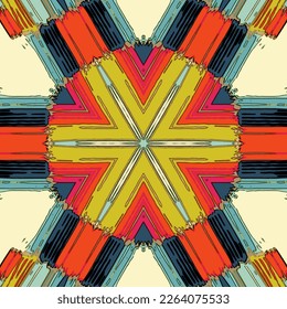 Abstract kaleidoscope background. Beautiful kaleidoscope seamless pattern. Multicolor mosaic texture. Seamless kaleidoscope texture. Unique kaleidoscope design
