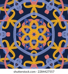 Abstract kaleidoscope background. Beautiful kaleidoscope seamless pattern. Multicolor mosaic texture. Seamless kaleidoscope texture. Unique kaleidoscope design
