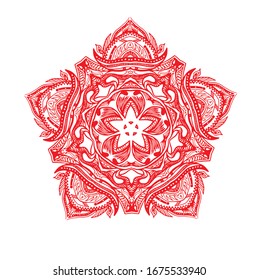 Abstract kaleidoscope background. Unique mandala design