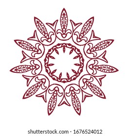 Abstract kaleidoscope background. Unique mandala design