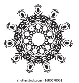 Abstract kaleidoscope background. Unique mandala design. 