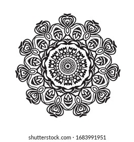 Antecedentes abstractos del caleidoscopio.Diseño único de Mandala. 