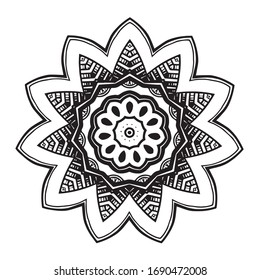 Abstract kaleidoscope background. Unique mandala design. 