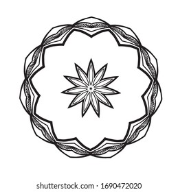 Abstract kaleidoscope background. Unique mandala design. 