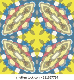 Abstract kaleidoscope background . Vector illustration