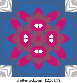 Abstract kaleidoscope background . Vector illustration