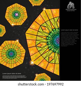 abstract kaleidoscope flower background