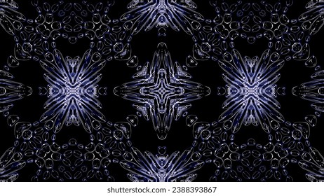Abstract kaleidoscope with geometric pattern. Kaleidoscopic background design. Hypnotic background. Colorful abstract kaleidoscope animation with sparkling patterns. Jewelry background. 3d. Vector svg