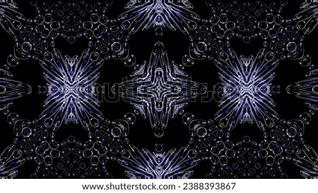 Abstract kaleidoscope with geometric pattern. Kaleidoscopic background design. Hypnotic background. Colorful abstract kaleidoscope animation with sparkling patterns. Jewelry background. 3d. Vector