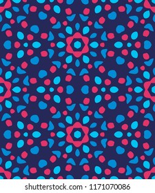 Abstract Kaleidoscope Pattern. Modern Shape. Endless Vector.
