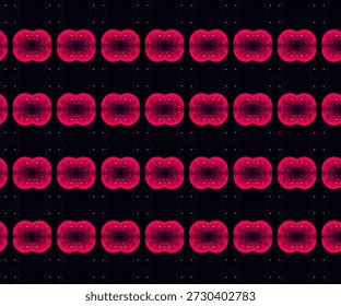 Padrão caleidoscópio abstrato com simetria geométrica rosa no fundo escuro, fundo sem emenda ideal para abstrato, fundo, textura, design, papel de parede