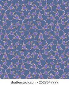 Abstrato caleidoscópio padrão sem emenda com pontos - mão desenhado ilustração vetorial.