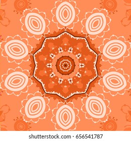 Abstract kaleidoscope. Symmetrical colorful kaleidoscopic pattern for design and background