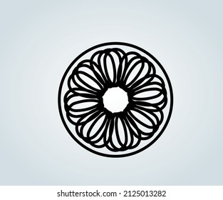 abstract kaleidoscopic image for illustration and technical drawing