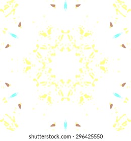 Abstract kaleidoscopic pattern. Seamless tiles with symmetrical pattern. Colorful background template for different design uses.