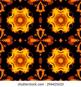 Abstract kaleidoscopic pattern. Seamless tiles with symmetrical pattern. Colorful background template for different design uses.