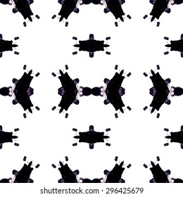 Abstract kaleidoscopic pattern. Seamless tiles with symmetrical pattern. Colorful background template for different design uses.