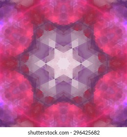 Abstract kaleidoscopic pattern. Seamless tiles with symmetrical pattern. Colorful background template for different design uses.