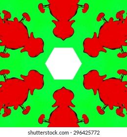 Abstract kaleidoscopic pattern. Seamless tiles with symmetrical pattern. Colorful background template for different design uses.