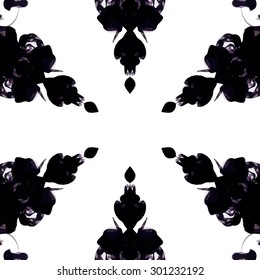 Abstract kaleidoscopic pattern. Seamless tiles with symmetrical pattern. Colorful background template for different design uses.