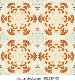 Abstract kaleidoscopic pattern. Seamless tiles with symmetrical pattern. Colorful background template for different design uses.