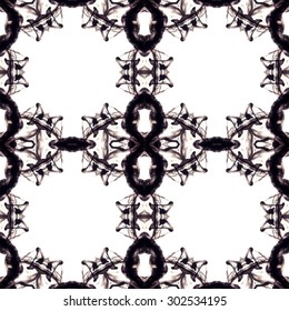 Abstract kaleidoscopic pattern. Seamless tiles with symmetrical pattern. Colorful background template for different design uses.