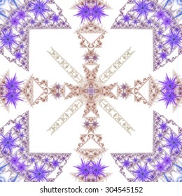 Abstract kaleidoscopic pattern. Seamless tiles with symmetrical pattern. Colorful background template for different design uses.