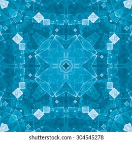 Abstract kaleidoscopic pattern. Seamless tiles with symmetrical pattern. Colorful background template for different design uses.