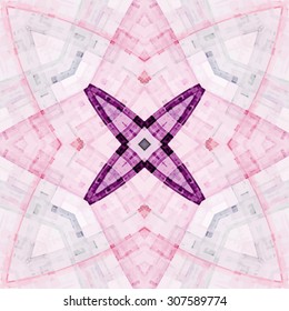 Abstract kaleidoscopic pattern. Seamless tiles with symmetrical pattern. Colorful background template for different design uses.