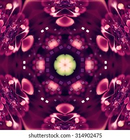 Abstract kaleidoscopic pattern. Seamless tiles with symmetrical pattern. Colorful background template for different design uses.