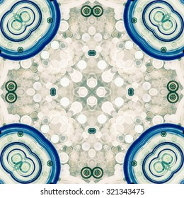 Abstract kaleidoscopic pattern. Seamless tiles with symmetrical pattern. Colorful background template for different design uses.