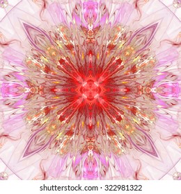 Abstract kaleidoscopic pattern. Seamless tiles with symmetrical pattern. Colorful background template for different design uses.